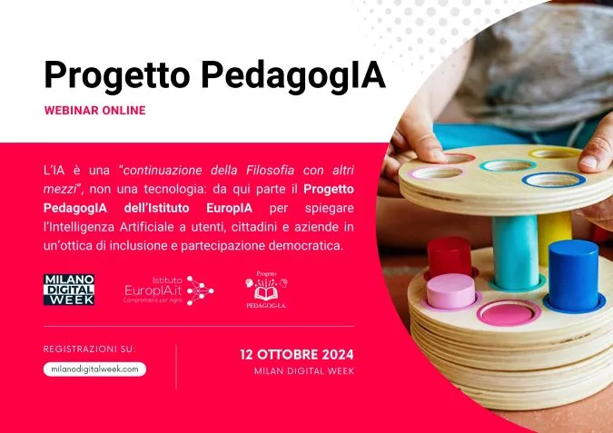 PedagogIA, un progetto per i cittadini dell'Intelligenza Artificiale