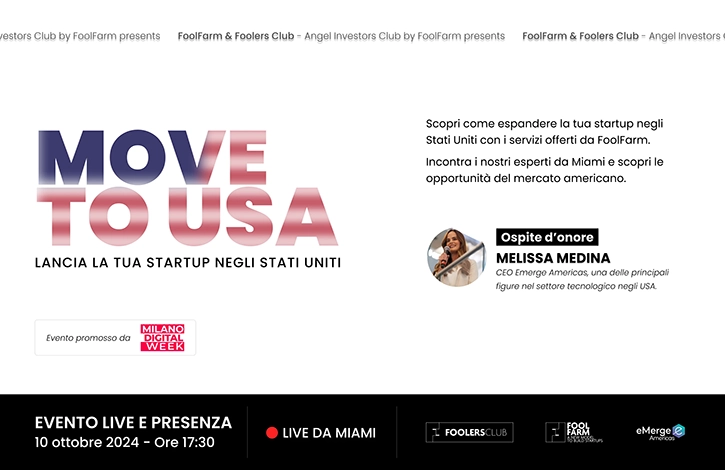 Move to USA: espandi la tua startup negli Stati Uniti con FoolFarm