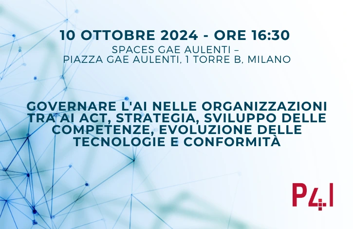 Governare l'AI nelle organizzazioni tra AI act, strategia, competenze